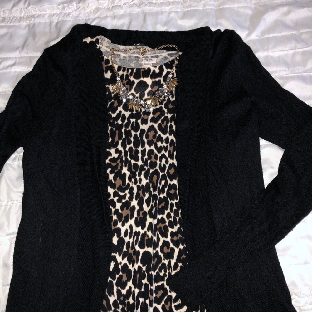 Black cardigan